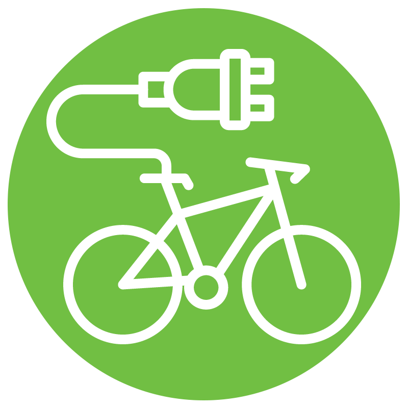 Bornes de recharge de la batterie des vélos à assistance électrique